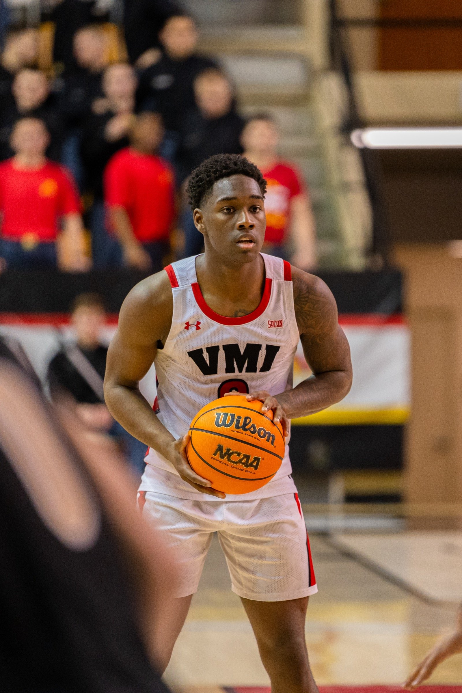 Basketball player making a half-court read